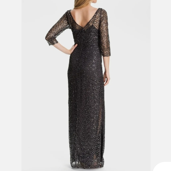 KAY UNGER Navy Evening Gown - Picture 3 of 12